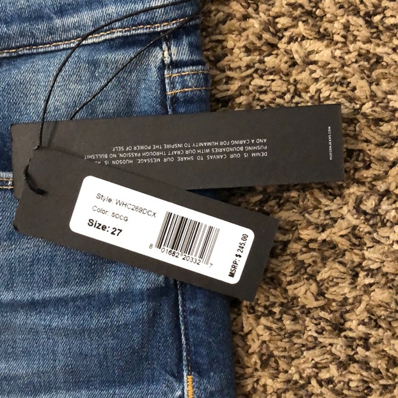 Hudson High Rise Zooey Straight Crop NWT - Picture 11 of 13